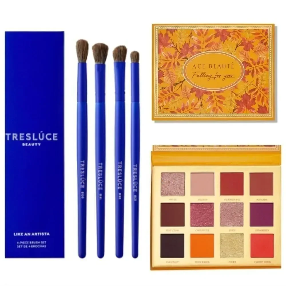 TRESLUCE Like An Artista Brush Set & Ace Beaute - Falling for You Palette bundle